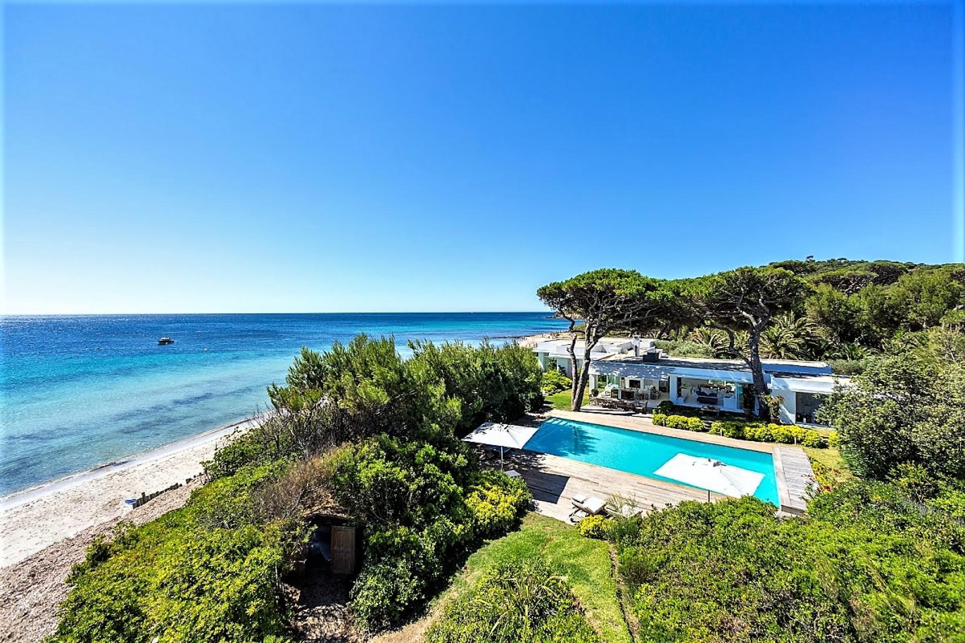 Property The Beach House Grand Properties Collection Aerial View From The Beach House Villa South Of France