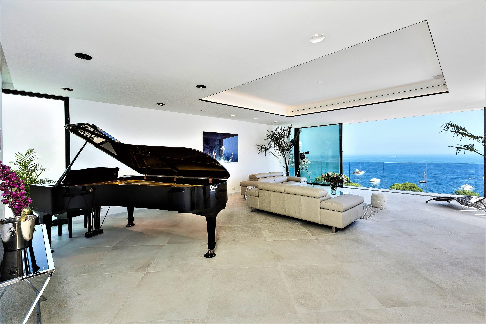 A PIANO IS AT YOUR DISPOSAL IN VILLA INFINITY HOLIDAY RENTAL